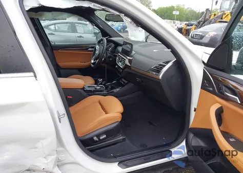 2023 BMW X3 xDrive30I из США, поврежденный, VIN 5UX53DP06P9S88542